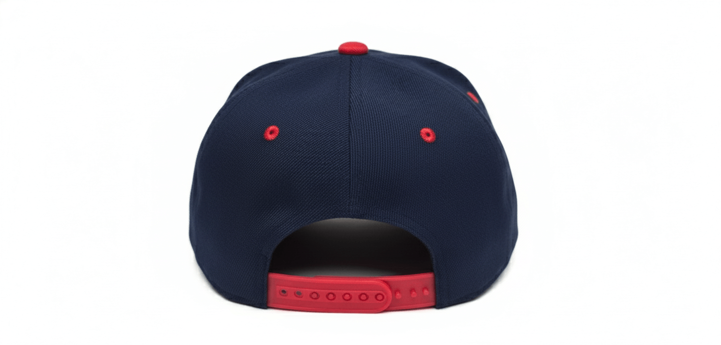 Canada Embroidered Navy & Red Snapback Cap - Image 2