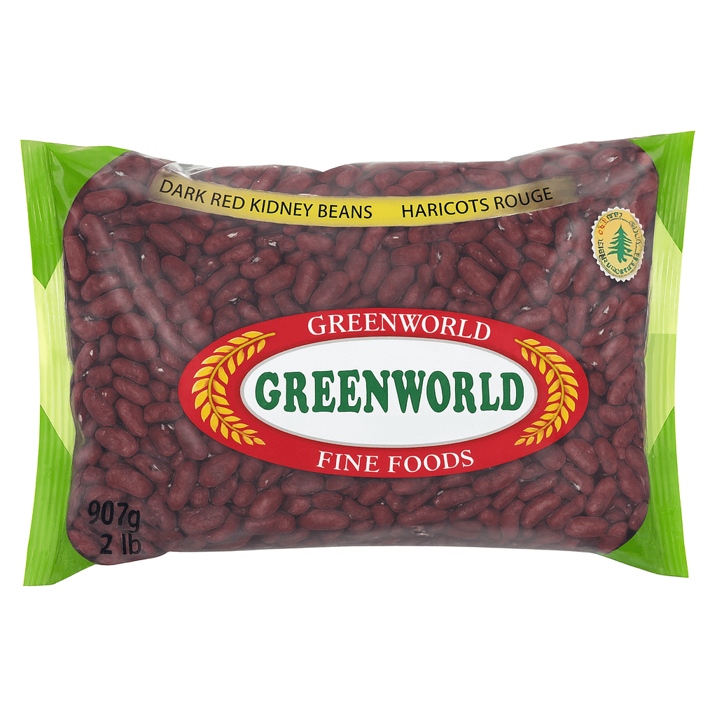 Greenworld Dark Red Kidney Beans – 907 g (2 lb)