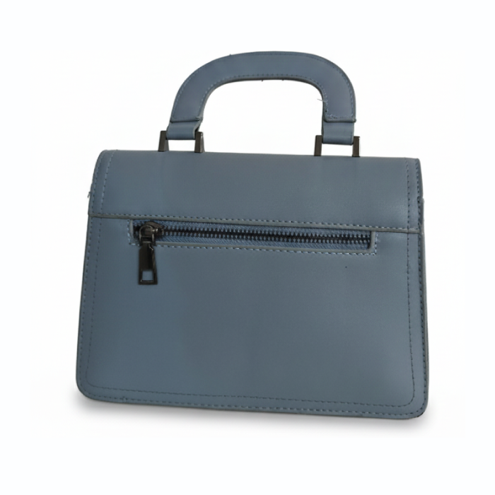 Classic Blue Mini Structured Handbag - Image 2